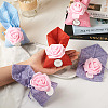 20Pcs 4 Colors Polyester Ramie Blended Yarn Jewelry Drawstring Gift Bags ABAG-BT0001-05-6