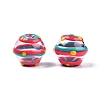 Transparent Glass Enamel Beads GLAA-G084-01D-2