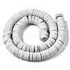 Flat Round Handmade Polymer Clay Beads CLAY-R067-12mm-39-3