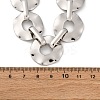Iron & Alloy Flat Round Link Chain Necklaces for Women NJEW-U046-04P-3