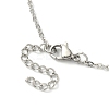 Tarnish Resistant 304 Stainless Steel Macrame Pouch Braided Gemstone Holder Pendant Necklace Making NJEW-TA00097-02-3