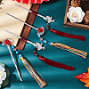 4Pcs 2 Style Alloy Bookmarks AJEW-GF0007-98-4
