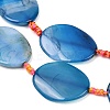 Natural Banded Agate Beads Strands G-P605-L02-03-5
