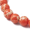 Synthetic Imperial Jasper & Turquoise & Painted Glass Beaded Stretch Bracelet for Women Men BJEW-JB12500-02-4