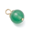 21Pcs 21 Styles Natural & Synthetic Mixed Gemstone Round Charms PALLOY-JF04619-01-5