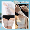 Polyester Elastic Flower Lace Trim Fabric DIY-WH0632-94B-7
