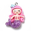Opaque Resin Pendants LS-RESI-D055-034P-2