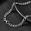 5MM 304 Stainless Steel Figaro Chains Necklaces for Women NJEW-B134-07A-P-3