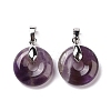 Natural Amethyst Pendants G-E059-01P-02-2