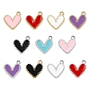 12Pcs 12 Colors Rack Plating Alloy Enamel Charms ENAM-YW0004-94B-2