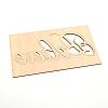 Wood Cutouts Ornaments WOOD-WH0107-20-2
