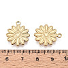 304 Stainless Steel Flower Pendants STAS-T069-25G-3