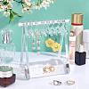 1 Set Coat Hanger Shaped Acrylic Earring Display Stands EDIS-PH0001-90C-5