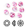 Pointed Back & Back Plated K9 Glass Rhinestone Cabochons RGLA-J012-8mm-209LS-1