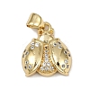Brass Micro Pave Cubic Zirconia Pendants KK-A260-07C-G-1