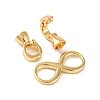 Brass Fold Over Clasps KK-U016-20G-2