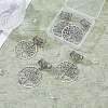 6Pcs 6 Styles Tibetan Style Alloy European Dangle Charms HJEW-FH00012-5