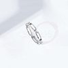 Simple Style 925 Sterling Silver Finger Rings FS-WG80334-03-1