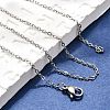 Tarnish Resistant Trendy Unisex 304 Stainless Steel Cable Chain Necklaces NJEW-M047-B-01-4