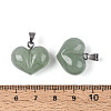 Natural Green Aventurine Chunky Pendants G-T143-19F-3