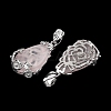 Natural Rose Quartz Pendants G-P393-P05-2