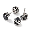 Claw 316 Surgical Stainless Steel Pave Black Cubic Zirconia Ear False Plugs for Women Men EJEW-Z050-36AS-2