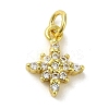 Brass Micro Pave Cubic Zirconia Charms KK-M283-16B-01-1