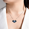 4Pcs 2 Styles 304 Stainless Steel Open Back Bezel Pendants STAS-LP0005-37-3