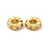 Rack Plating Brass Cubic Zirconia European Beads KK-G457-08G-2