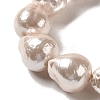 Electroplated Shell Pearl Beads Strands BSHE-G035-01A-07-3