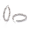 Tarnish Resistant 304 Stainless Steel Hoop Earring LS-EJEW-F257-15P-2