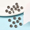 Brass Rhinestone Spacer Beads RB-A014-L5mm-01B-4