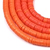 Flat Round Handmade Polymer Clay Beads CLAY-XCP0001-34-3