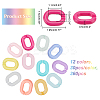 SUPERFINDINGS 360Pcs 12 Style  Acrylic Linking Rings FIND-FH0003-75-5