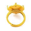 Brass Adjustable Ring Components KK-G502-06G-3