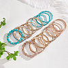 16Pcs 16 Style Crystal Rhinestone & Resin & Glass Seed Beaded Stretch Bracelets Set BJEW-AN0001-15-7