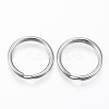 Tarnish Resistant 304 Stainless Steel Split Key Rings STAS-P178-1.5x27mm-P-1