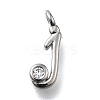 Brass Micro Pave Cubic Zirconia Pendants KK-B132-12P-J-1