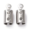Non-Tarnish 304 Stainless Steel Cord Ends LS-X-STAS-H124-11P-1