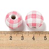 Printed Wood European Beads WOOD-G022-13N-3