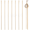 20Pcs Brass Snake Chain Tassel Pendants KK-BBC0013-66-1