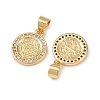 Brass Micro Pave Cubic Zirconia Pendants KK-L255-12G-2