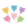 Luminous & Frosted Transparent Resin Cabochons RESI-T026-07M-1