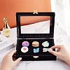 Wooden Presentation Boxes for Badge Storage and Display CON-WH0086-13-3
