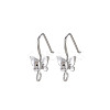 Brass Earring Hooks KK-S356-658P-NF-1