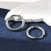 Tarnish Resistant 304 Stainless Steel Hoop Earrings EJEW-P177-P-07-2