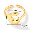 Fashionable Letter Brass Open Cuff for Women UR6840-3-1