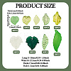270Pcs 9 Style Transparent Acrylic Pendants TACR-CD0001-02-4