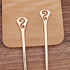 Alloy Hair Sticks OHAR-PW0006-22C-1
