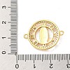 Religion Brass Pave Clear Cubic Zirconia Connector Charms FIND-Z041-13A-3